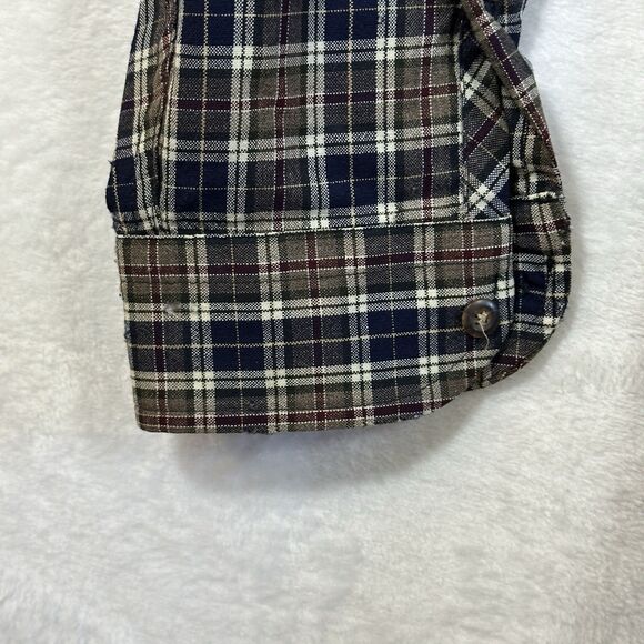 Pendleton Wool Button Down Shirt Men’s Size Large Plaid Brown - Picture 12 of 16